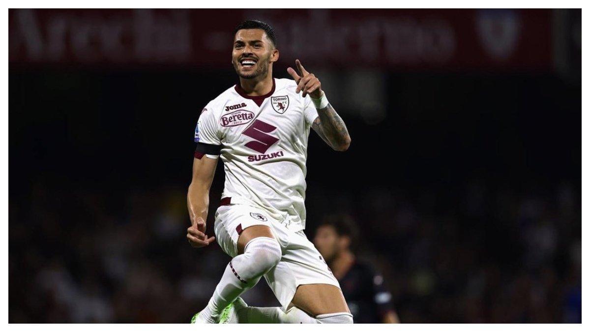 Momen saat Nemanja Radonjic berhasil mencetak brace lawan Selernitana, Senin (18/9/2023).
