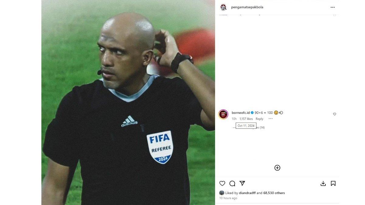 Ofisial Borneo FC sindir keputusan wasit yang memimpin laga Bahrain Vs Timnas Indonesia.