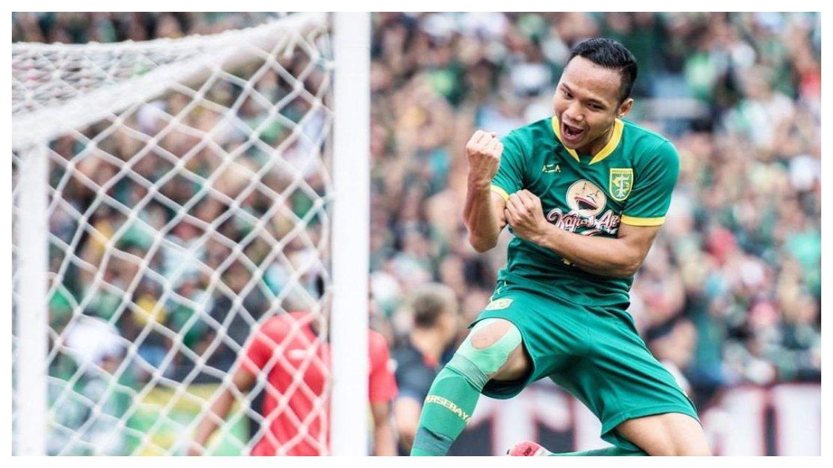 Oktafianus Fernando yang masih berseragam Persebaya Surabaya pada tahun 2020.