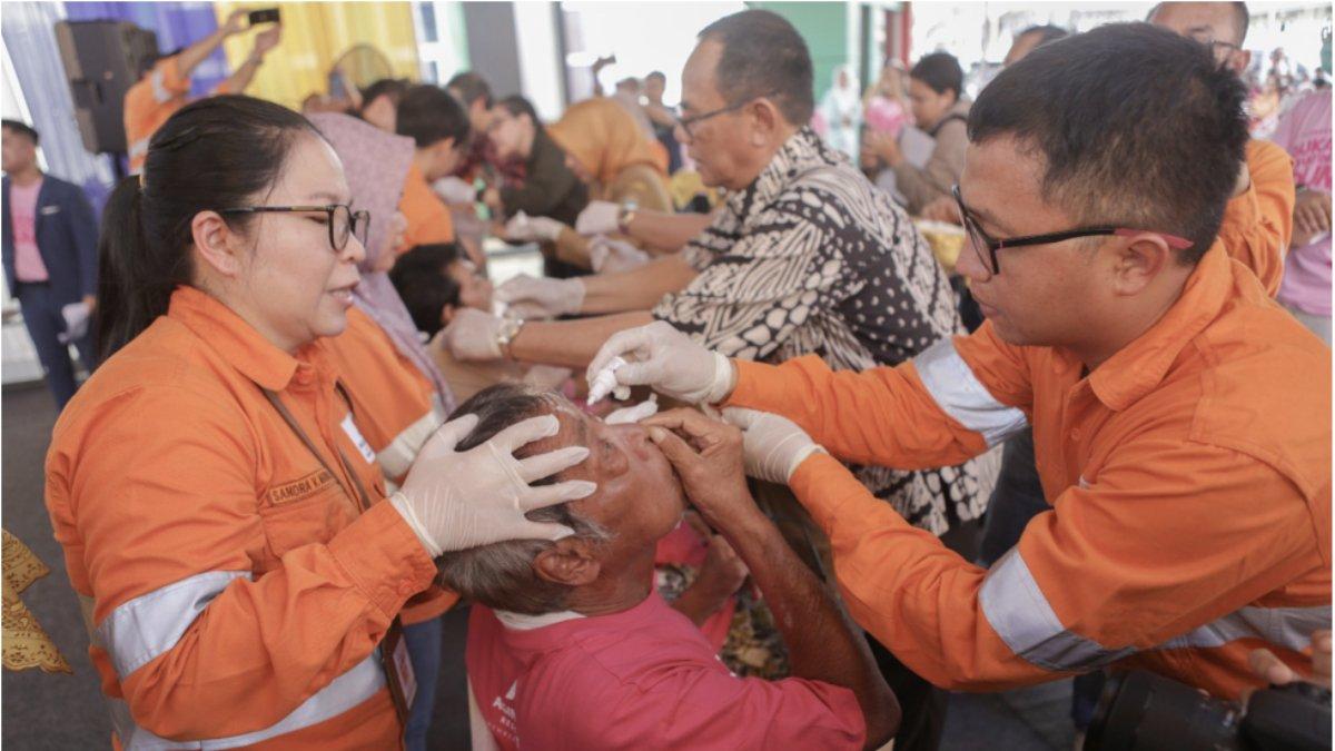 Potret kegiatan Operasi Katarak Gratis PTAR.