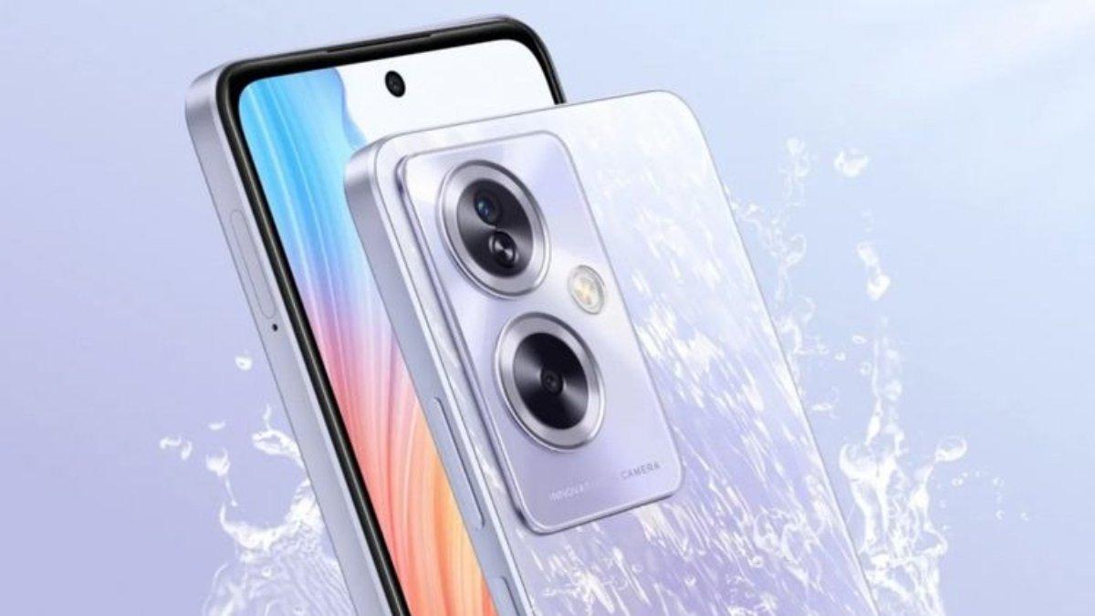 Ilustrasi Oppo A2 5G saat terkena percika air.