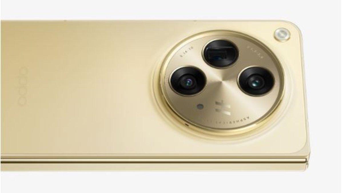 Tampilan Triple Camera berteknologi Hasselblad pada Oppo Find N3 Fold.
