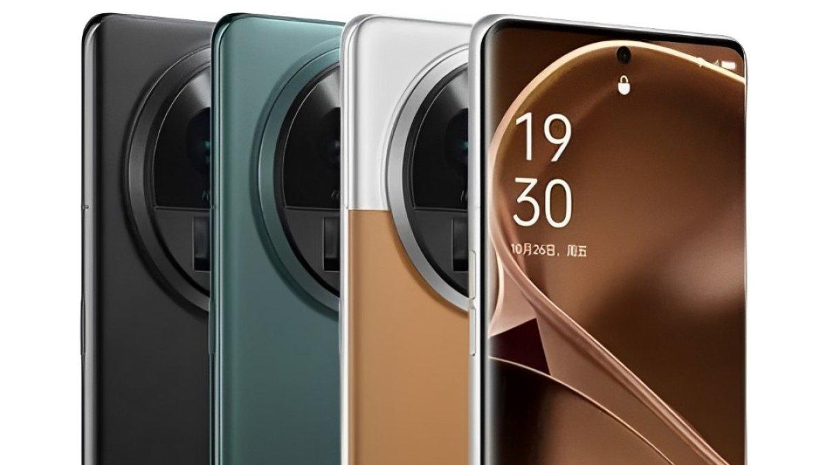 Tampilan desain samping dan depan Oppo Find X6 Pro.
