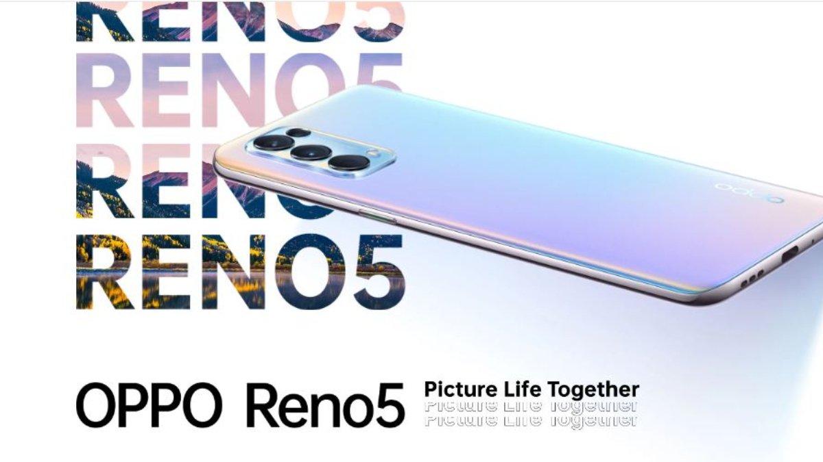 Berikut merupakan gambar Oppo Reno 5 yang memiliki desain melengkung tipis.