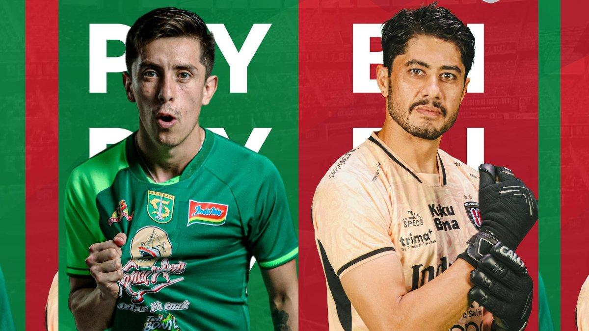 PERSEBAYA VS BALI UNITED - Ilustrasi Persebaya Surabaya vs Bali United. Duel Persebaya Surabaya vs Bali United tersaji pada pekan ke-34 Liga 1 2024-2025 hari ini, Jumat (23/5/2025), cek linknya.