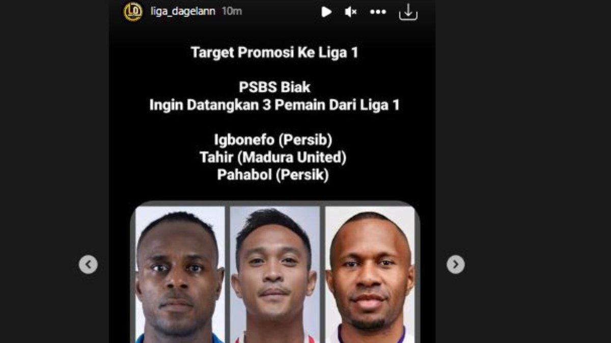 Victor Igbonefo, Muhammad Tahir dan Feri Pahabol masuk lis belanja PSBS Biak.