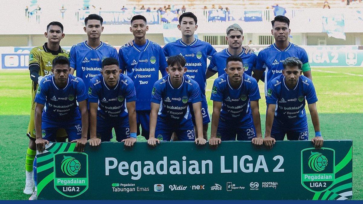 Skuad PSIM Yogyakarta saat melakukan sesi foto bersama di gelaran Liga 2 2024/202.