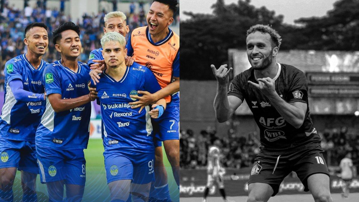 BURSA TRANSFER LIGA 1 - Para pemain PSIM Yogyakarta di gelaran Liga 2 2024/2025 (kiri) dan Ze Valente kala memperkuat Persik Kediri (kanan). PSIM Yogyakarta berpotensi gagal datangkan Ze Valente.