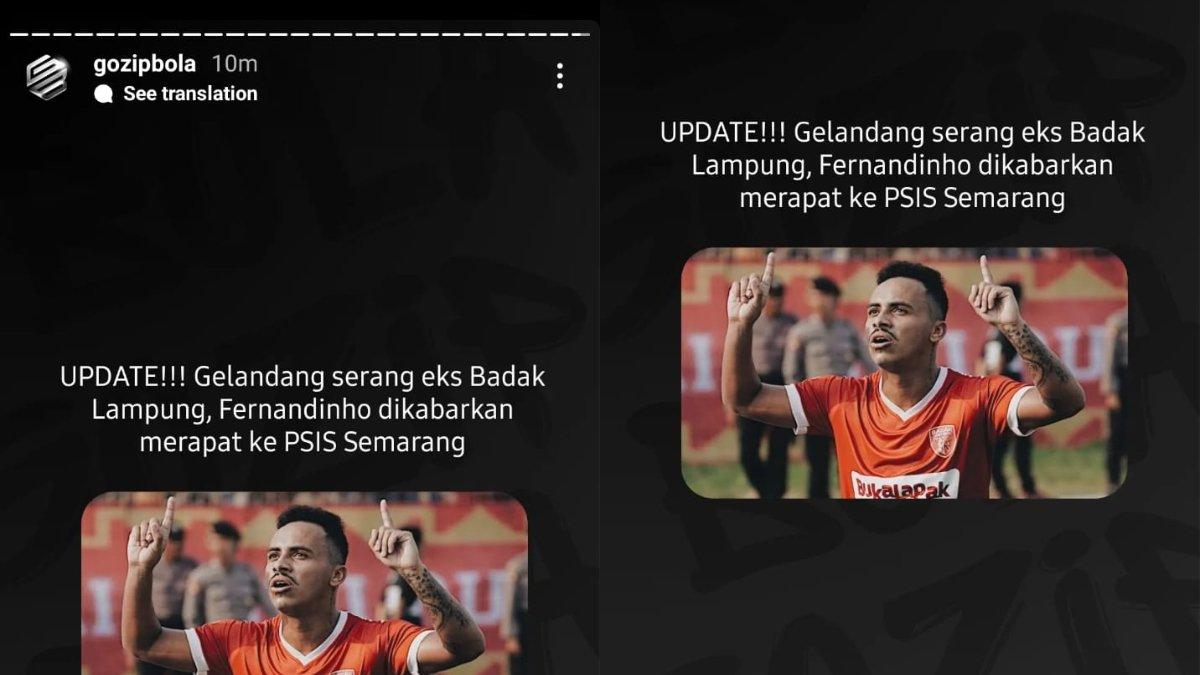Rumor diliriknya sosok Fernandinho oleh PSIS Semarang jelang bursa transfer musim 2024/2025.