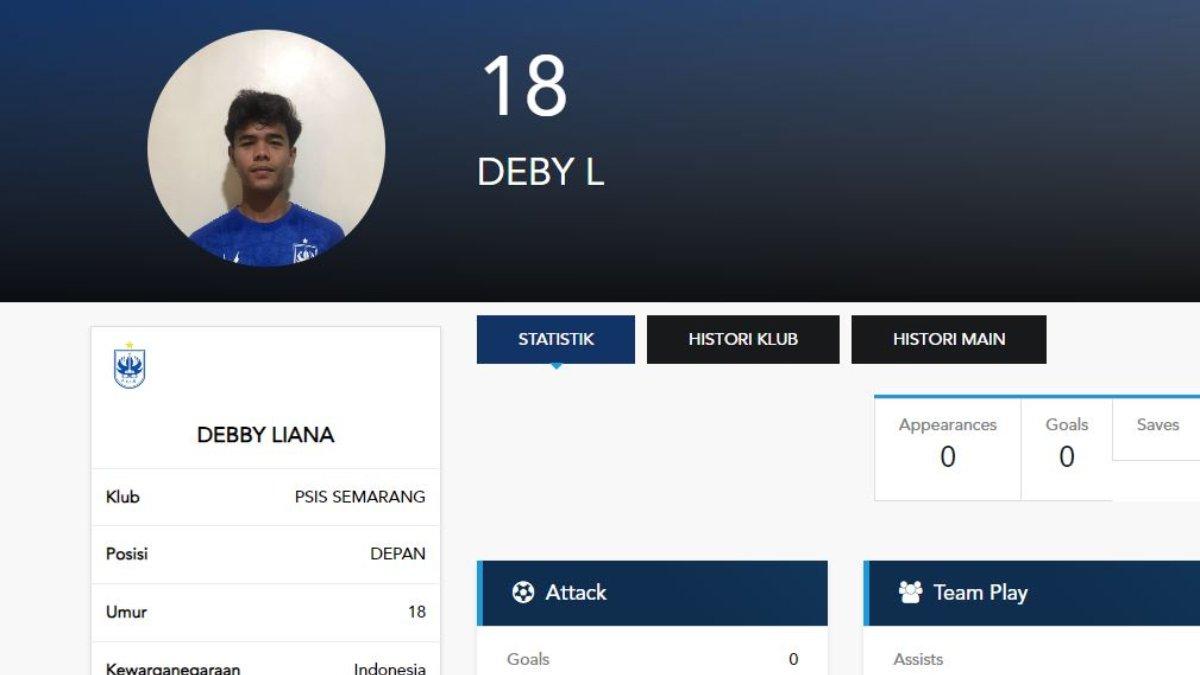Sosok Debby Liana, penyerang lokal yang didaftarkan PSIS Semarang untuk putaran kedua Liga 1 2023.