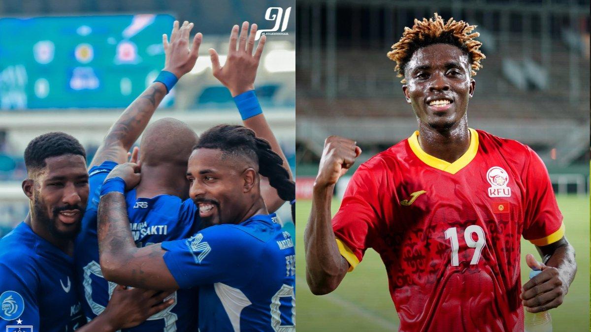 Skuad PSIS Semarang (kiri) dan Joel Kojo (kanan).