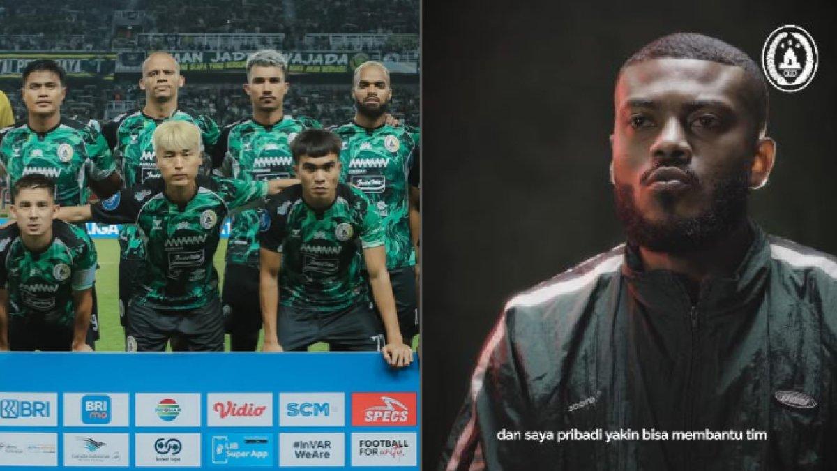 Skuad PSS Sleman (kiri) dan Marcelo Cirino (kanan).