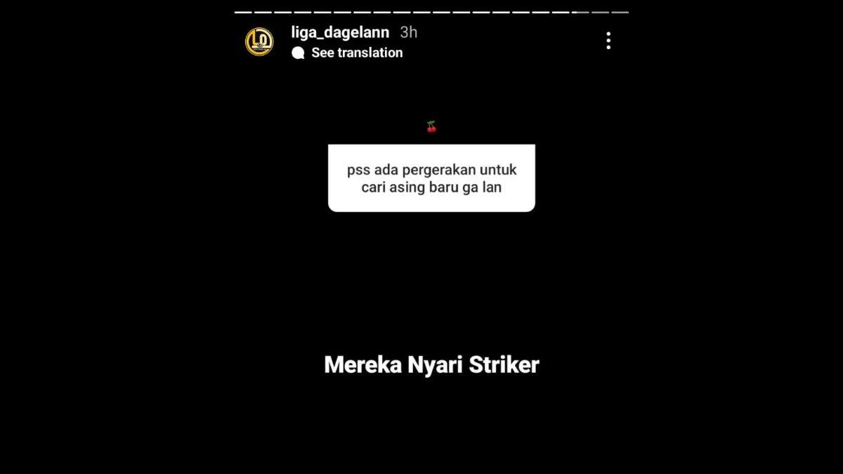 Rumor PSS Sleman yang kabarnya hendak mencari sosok striker asing baru untuk mengarungi putaran kedua Liga 1 2023 kelak, Jumat 8 September 2023.