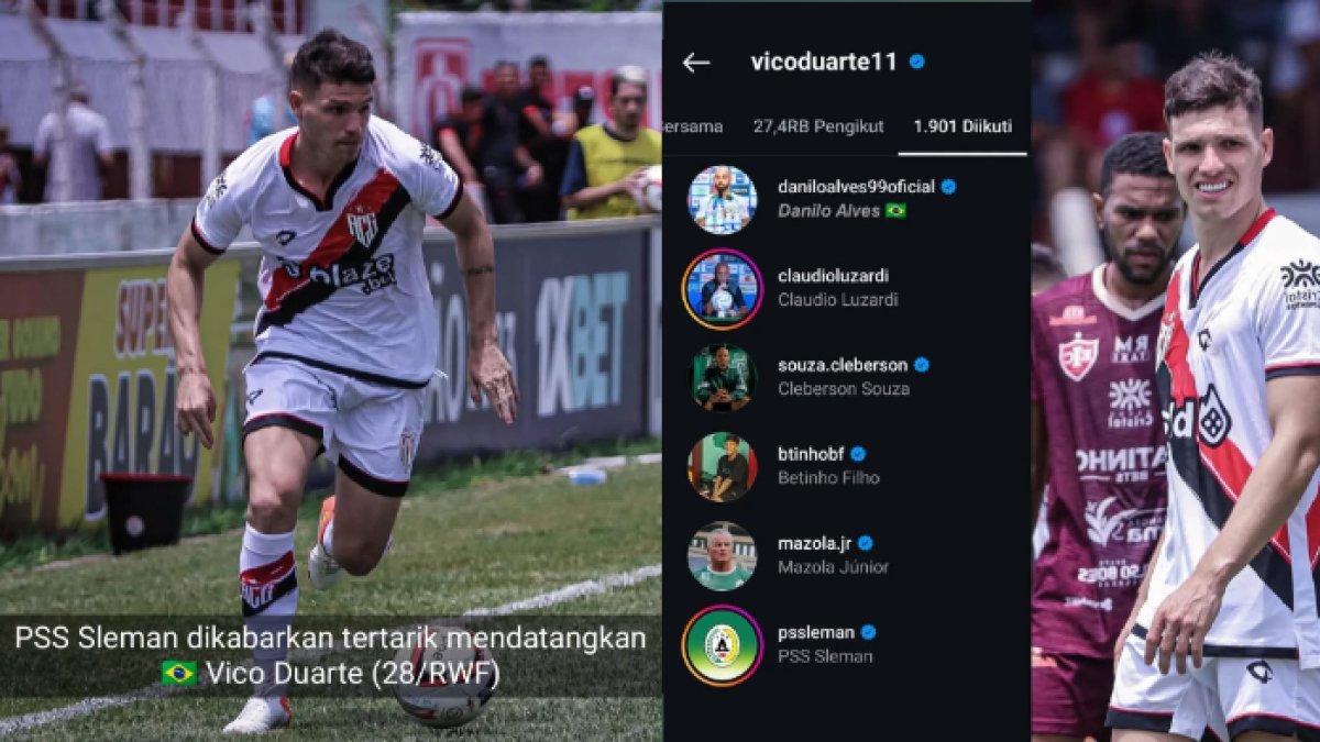Indikasi kedatangan winger asal Brasil, Vico Duarte ke PSS Sleman.