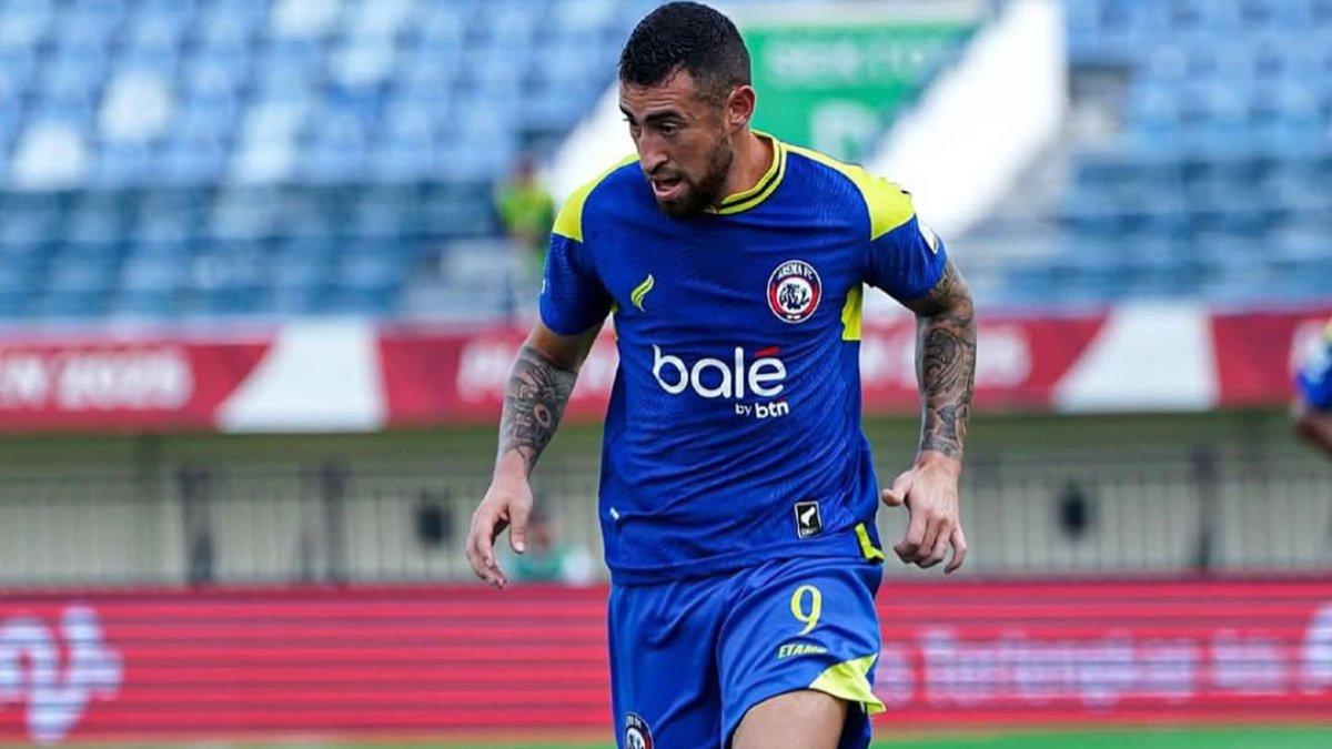 PROFIL PEMAIN - Sosok Paulinho Moccelin saat berseragam Arema Rabu (10 Juli 2025).