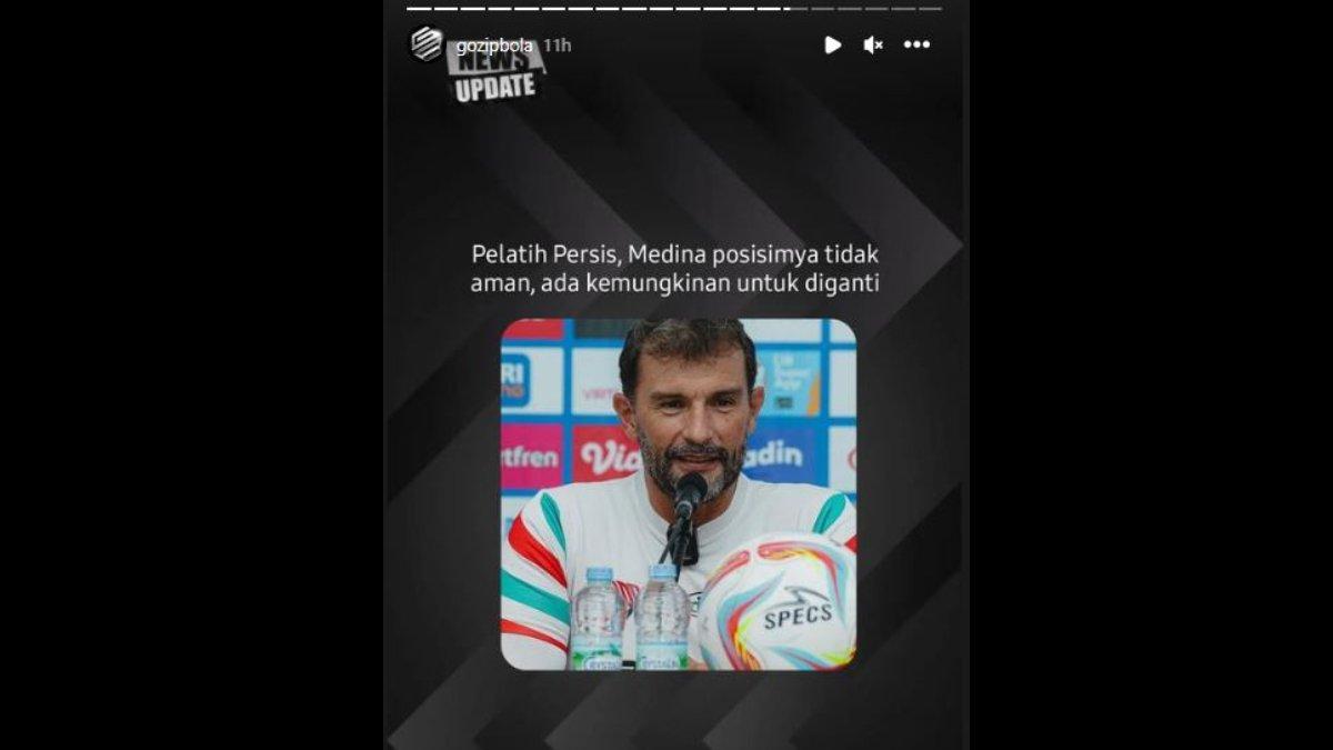 Rumor pelatih Persis Solo asal Meksiko, yakni Leonardo Medina tengah tak aman posisinya di putaran kedua Liga 1 2023 ini.