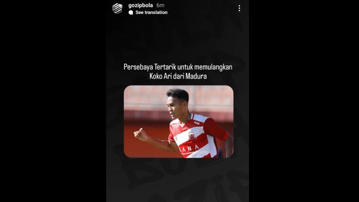 Rumor Persebaya Surabaya minati lagi sosok Koko Ari jelang bergulirnya Liga 1 musim depan.
