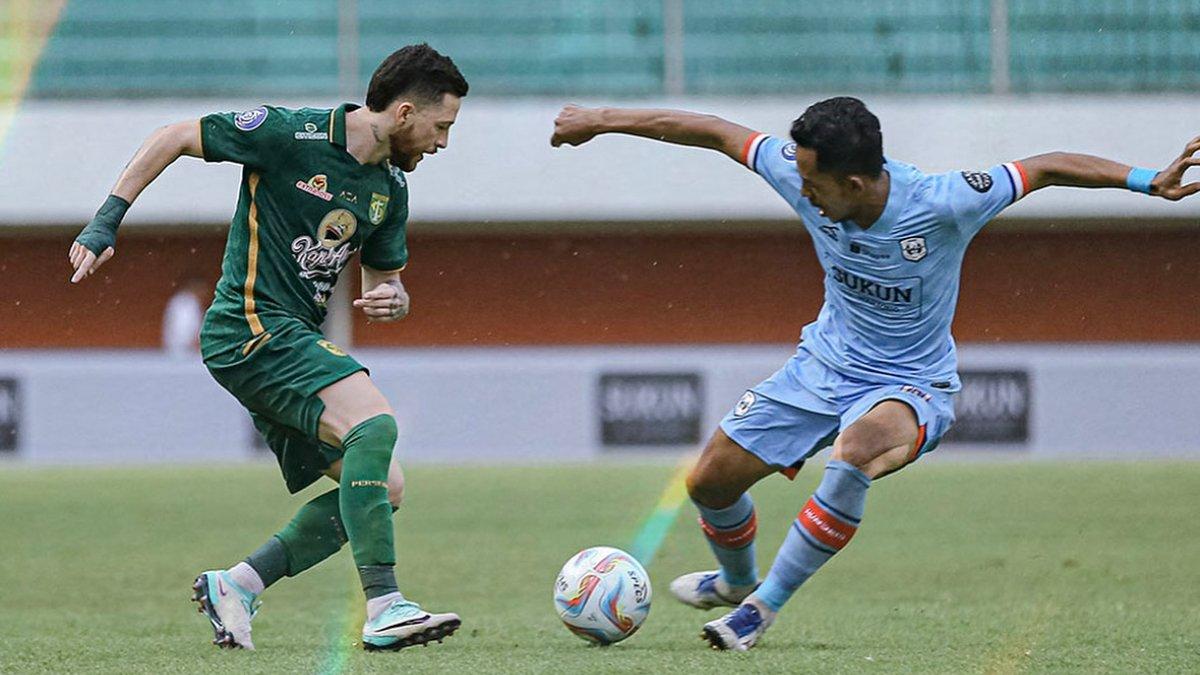 Cuplikan laga Persebaya Surabaya kontra RANS Nusantara FC, Jumat (1/12/2023).