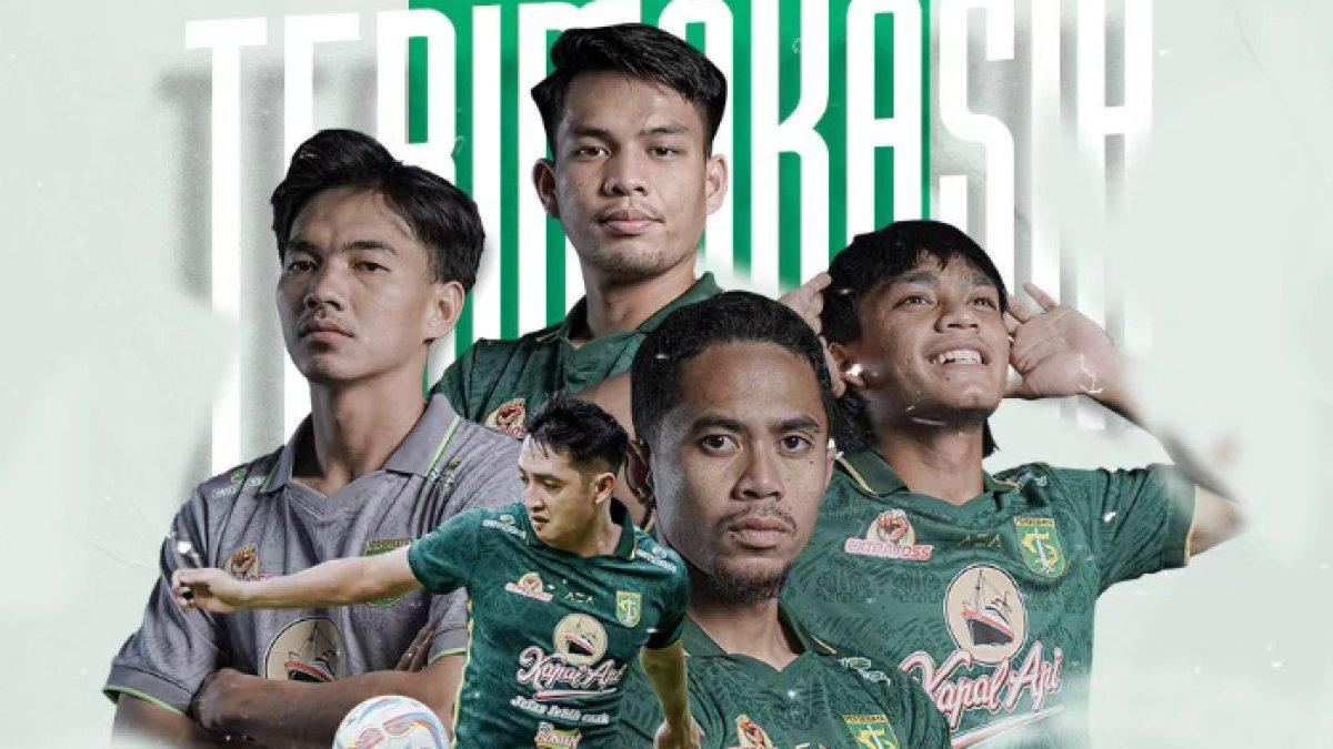 Muhammad Iqbal, Wildan Ramdhani, Ripal Wahyudi, Chandra Waskito dan Reva Adi resmi dilepas oleh Persebaya Surabaya, Rabu (19/6/2024).