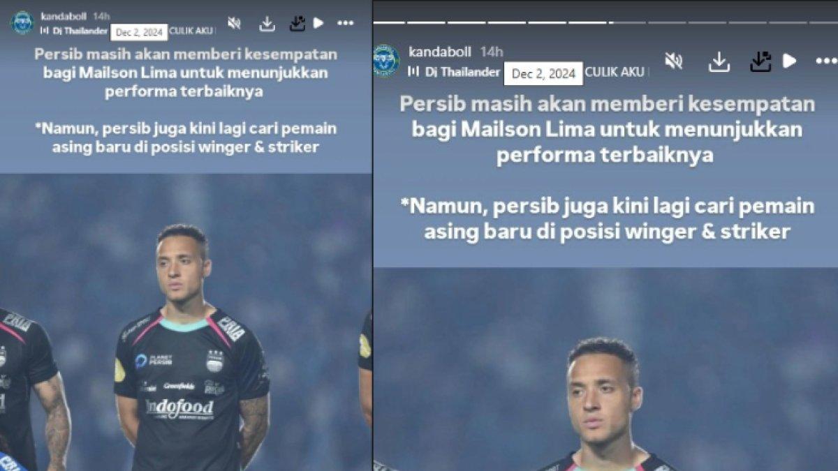 Persib Bandung kabarnya masih memberi kesempatan untuk Mailson Lima.