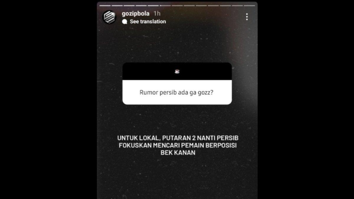 Rumor Persib Bandung yang dikabarkan tengah mencari sosok bek kanan lokal untuk putaran kedua Liga 1 2024, Sabtu (9/11).