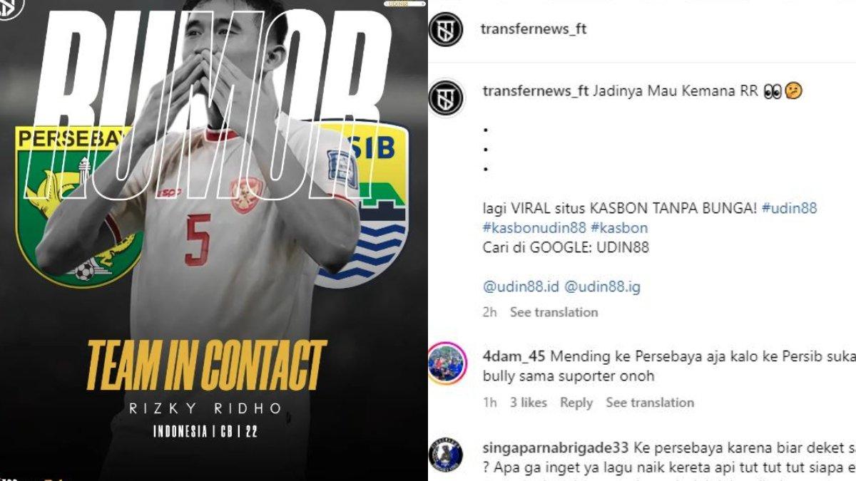RUMOR - Tak cuma Persebaya Surabaya, Persib Bandung pun juga menaruh minat kepada bek Persija Jakarta, yakni Rizky Ridho untuk gelaran Liga 1 2024 mendatang, Minggu, 16 Juni 2024.