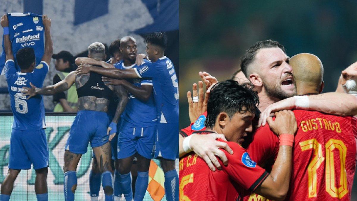 Cuplikan selebrasi gol Persib Bandung (kiri) dan Persija Jakarta (kanan). Enam sosok pembelot di laga Persija Jakarta kontra Persib Bandung, ada keluarga legenda Maung Bandung ikut terlibat di dalamnya.