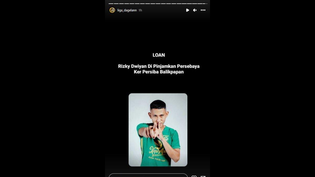 Rumor dipinjamnya Risky Dwiyan oleh Persiba Balikpapan dari Persebaya Surabaya jelang paruh kedua musim 2023/2024.