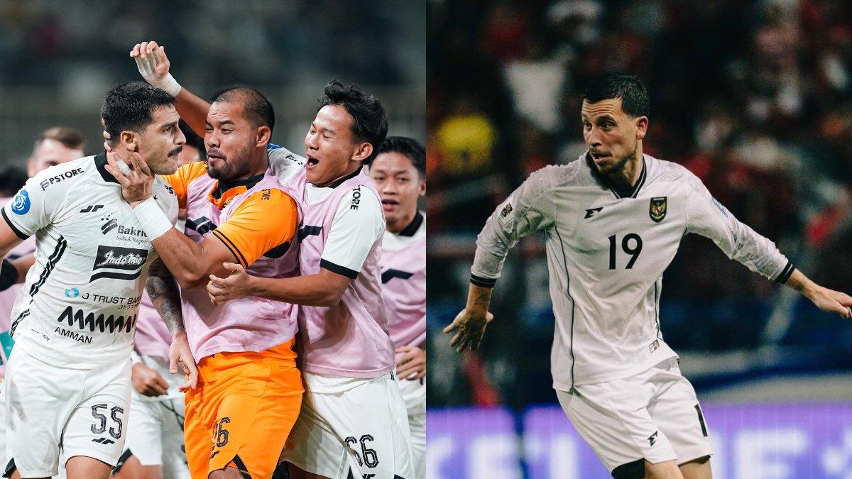 BURSA TRANSFER LIGA 1 - Para pemain Persija Jakarta di gelaran Liga 1 2024/2025 (kiri) dan Thom Haye ketika memperkuat Timnas Indonesia (kanan). Persija Jakarta semakin dekat boyong Thom Haye.