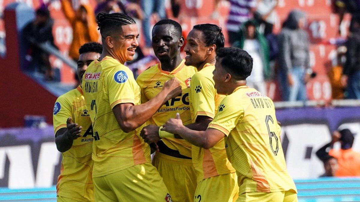 Potret skuad Persik Kediri di putaran kedua Liga 1 2023.