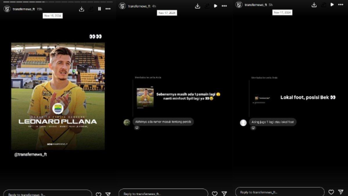 Kabar Persib Bandung incar Leonard Pllana dan bek lokal. (Instagram @transfernews_ft)