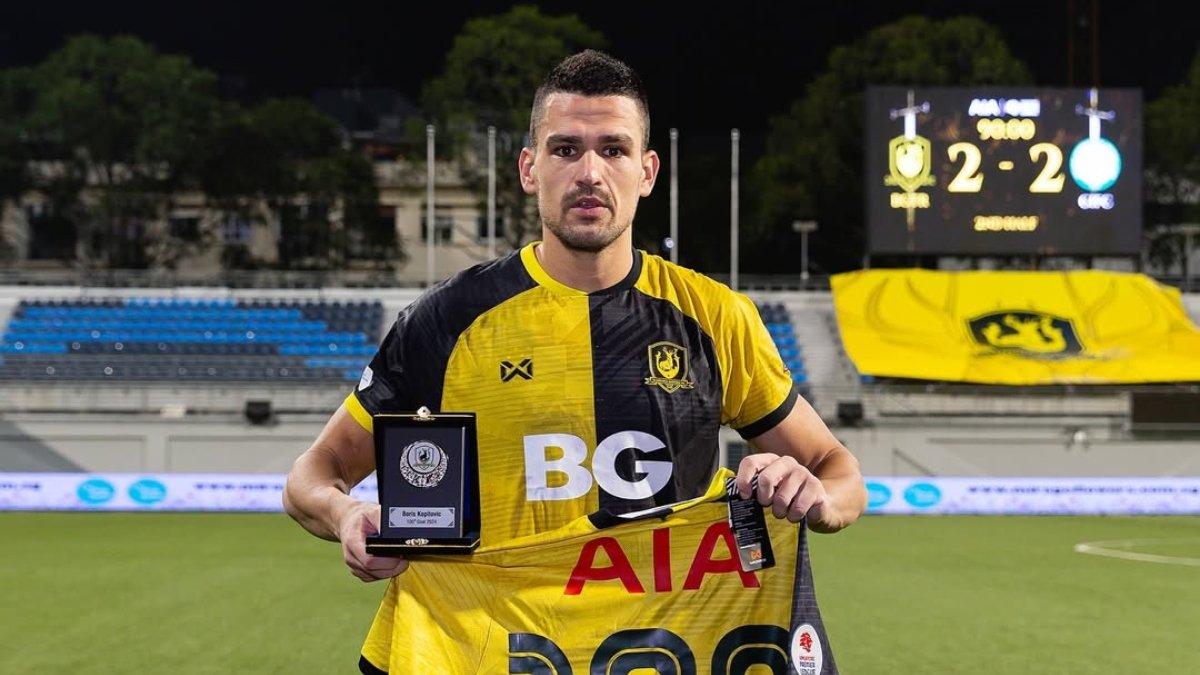 Poteret Boris Kopitovic saat berseragam Tampines Rovers.