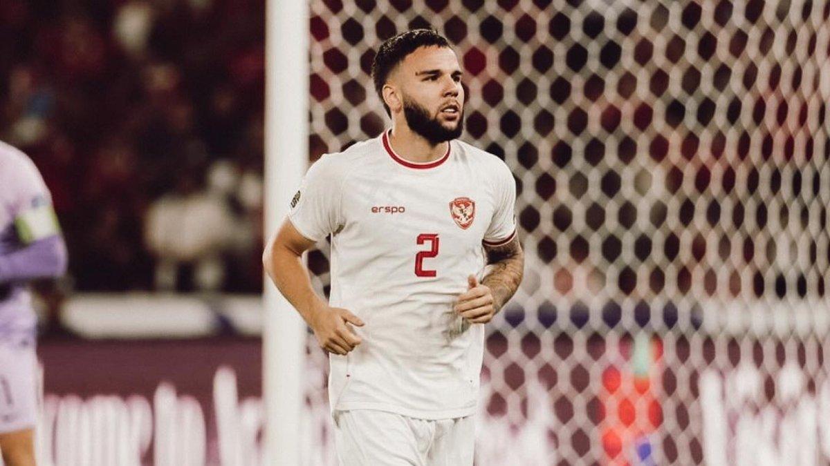 Bek Timnas Indonesia, Calvin Verdonk saat melawan Australia pada matchday kedua babak Kualifikasi Piala Dunia 2026 Zona Asia di Stadion Utama Gelora Bung Karno (SUGBK), Jakarta, Selasa (10/9/2024).