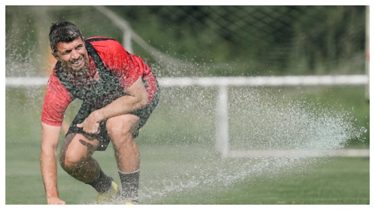 SESI LATIHAN - Potret Ondrej Kudela saat sesi latihan bersama Persija Jakarta pada Kamis (3/4). Terbaru Ondrej Kudela masuk dalam daftar pemain Persija Jakarta yang potensi hengkang akhir musim ini.