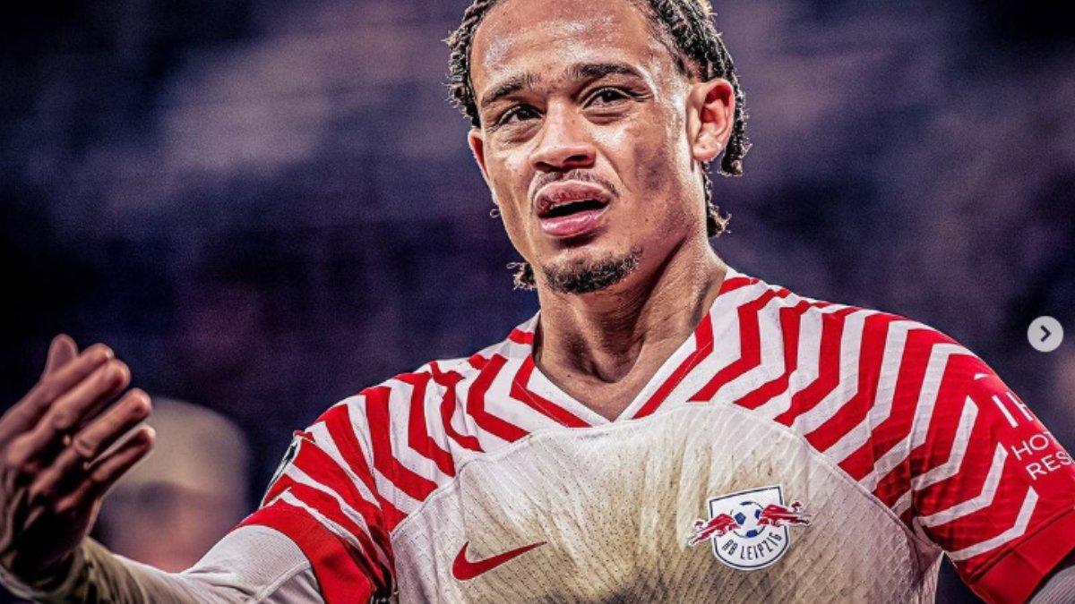 Potret Xavi Simons berseragam RB Leipzig.