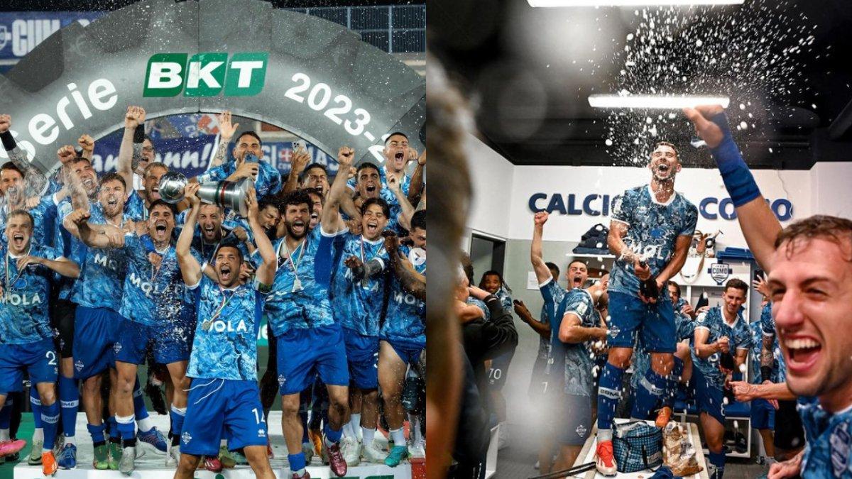 Potret klub Como 1907 kembali ke papan atas sepakbola Italia.