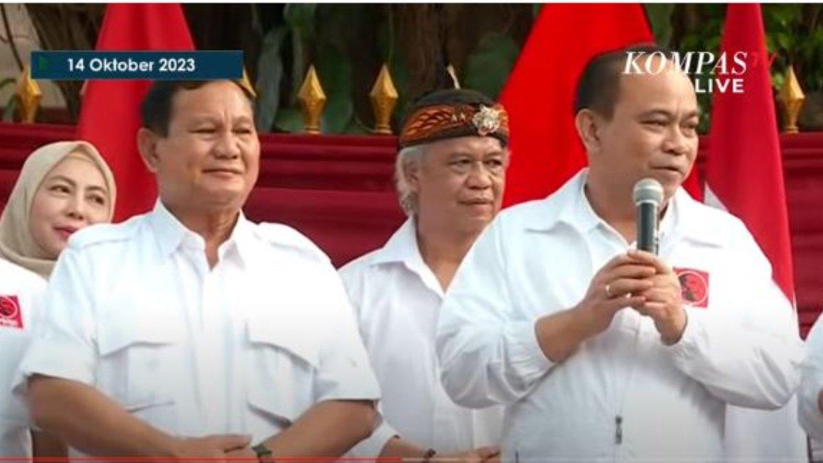 Momen Prabowo mendapatkan deklarasi dukungan dari Projo.