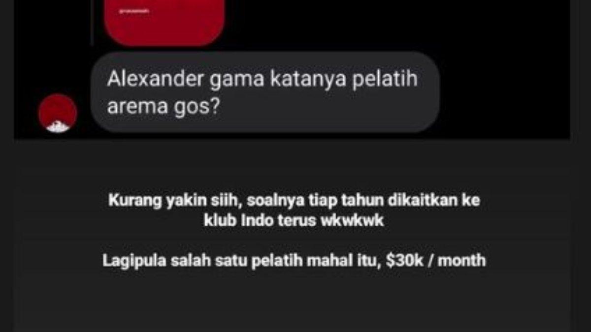 RUMOR - Alexandre Gama yang sempat dikaitkan dengan Arema FC disinyalir memiliki nilai gaji yang cukup mahal, yakni sekitar 30 ribu Dollar per bulan.