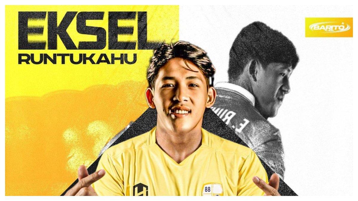 Profil Eksel Runtukahu, stiker Barito Putera yang berhasil membawa kemenangan dalam pekan ketujuh Liga 1 2023, Rabu (9/8/2023).