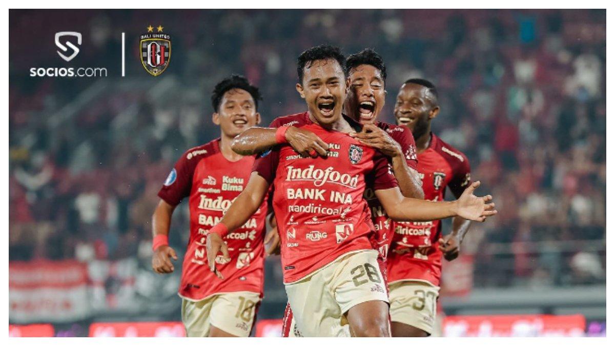 Gede Sunu, gelandang muda Bali United yang cetak gol pertama di laga melawan Persis Solo, Kamis (29/2/2024).