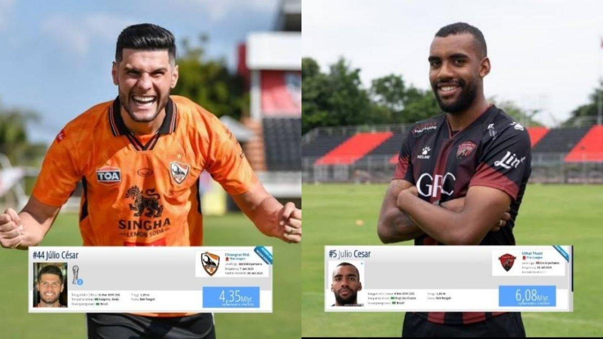 RUMOR TRANSFER SEMEN PADANG - Dua pemain bernama Julio Caesar yang satu di antaranya dikabarkan dilirik Semen Padang untuk Liga 1 2025-2026.