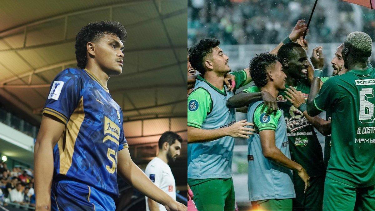 RUMOR TRANSFER LIGA 1 - Gelandang Persib Bandung, Rachmat Irianto (kiri) dan para pemain Persebaya Surabaya di gelaran Liga 1 2024/2025 (kanan). Rachmat Irianto kans membelot ke Persebaya Surabaya.