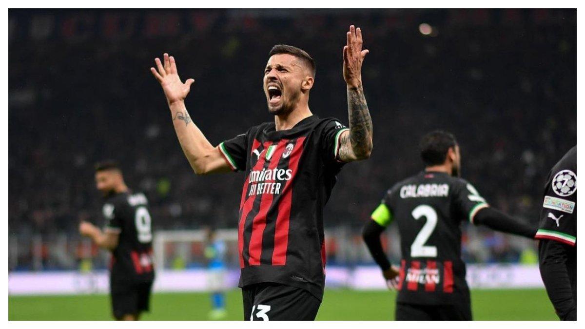 Momen Rade Krunic dan AC Milan mengalahkan Napoli dengan skor 1-0, pada 13 April 2023.