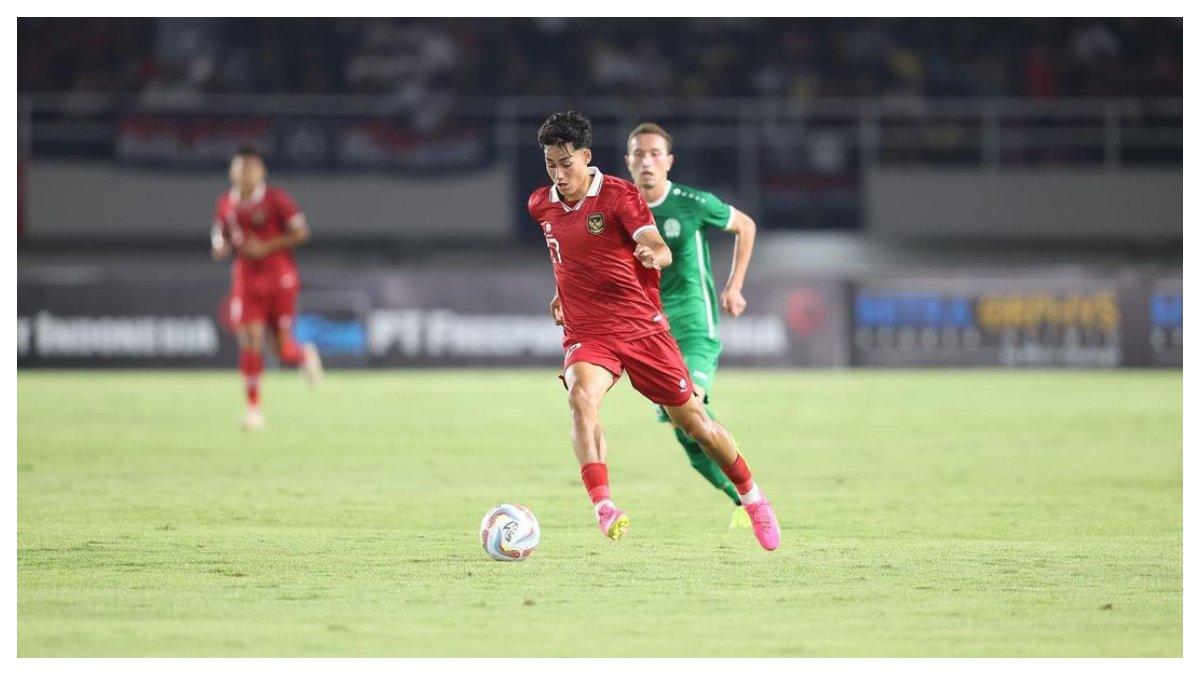 Foto Rafael Struick saat berseragam Timnas Indonesia.