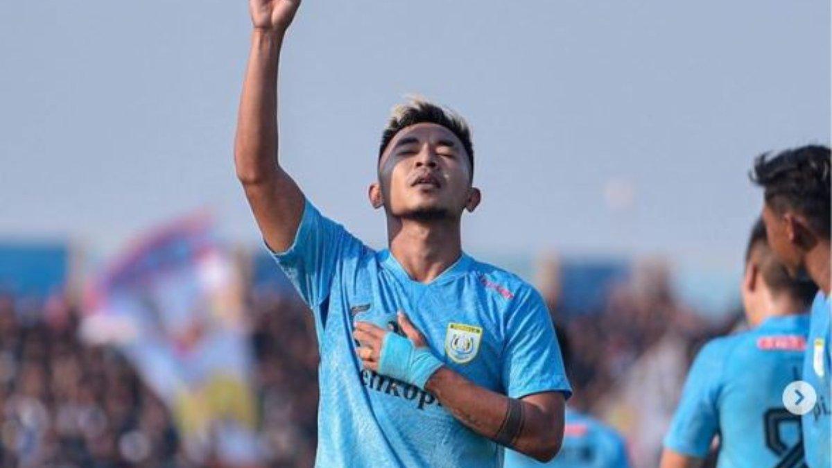 Rahel Radiansyah berhasil cetak 1 gol laga lawan Gresik United.