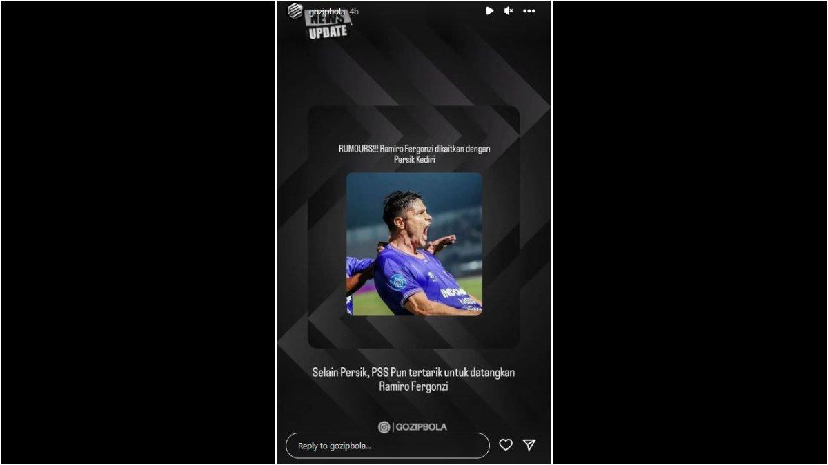 Rumor diminatinya bomber Persita Tangerang asal Argentina, yakni Ramiro Fergonzi oleh PSS Sleman dan Persik Kediri.