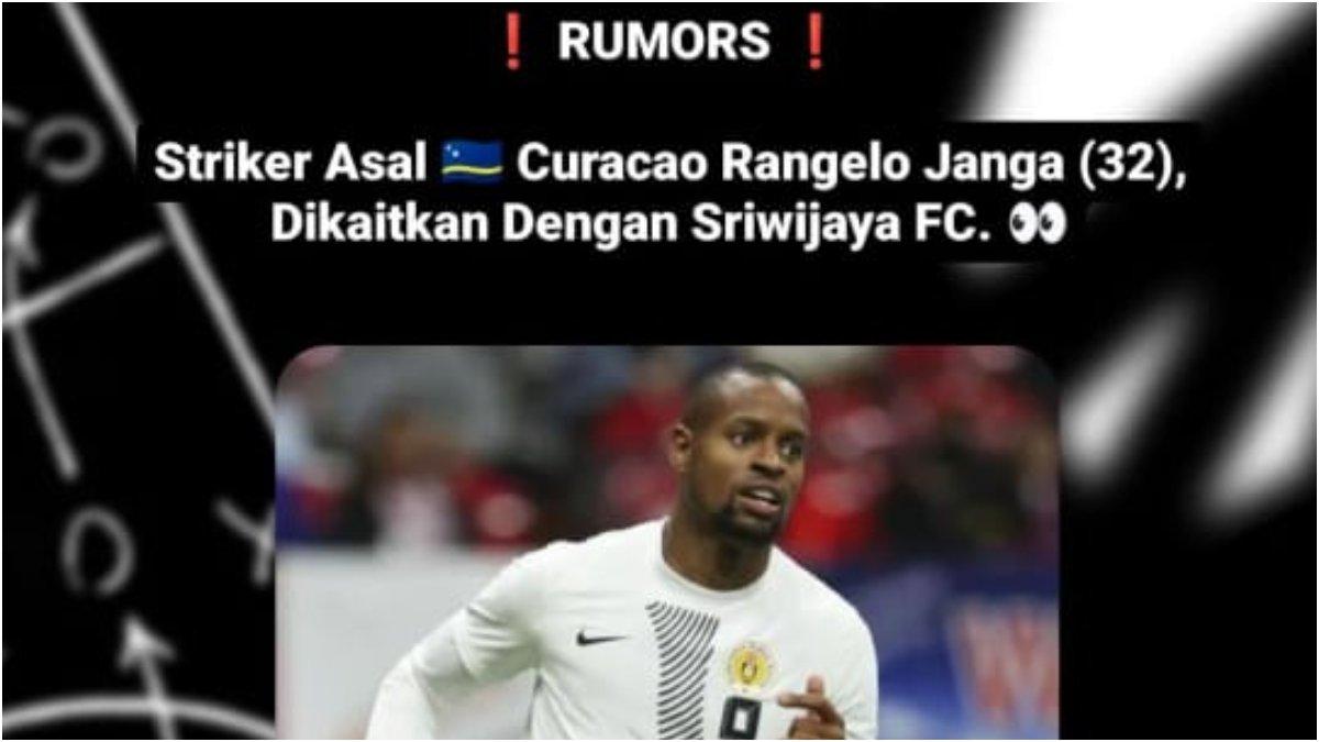 Striker asal Curacao, Rangelo Janga masuk lis belanja Sriwijaya FC pada bursa transfer awal musim Liga 2 2024/2025.