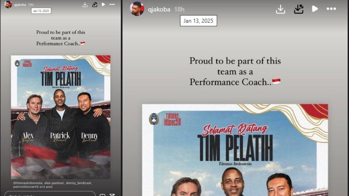 Reaksi Quentin Jakoba setelah dipastikan bergabung ke Timnas Indonesia sebagai pelatih fisik.