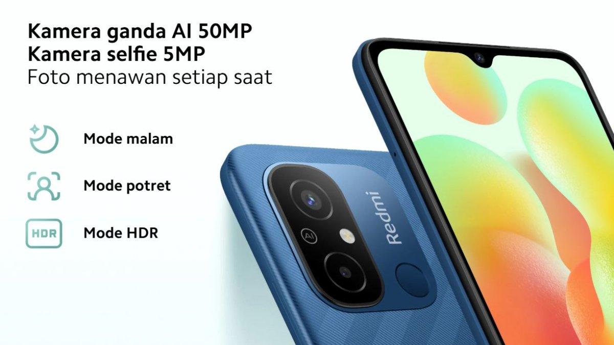 Xiaomi Redmi 12C: Kamera Ganda AI 50 MP yang menghasilakn foto menawan setiap saat.