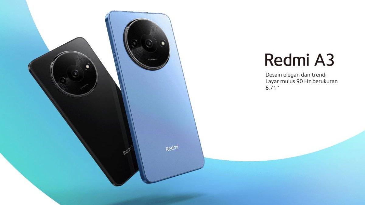 Gambaran Redmi A3: Desain Elegan dan Trendi.